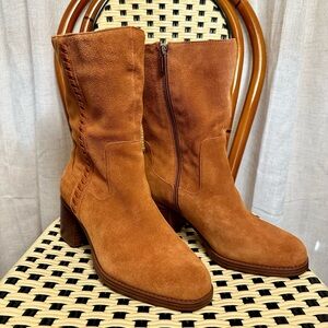 New Vince Camuto Suede Mid-Calf Boots Sz 9W